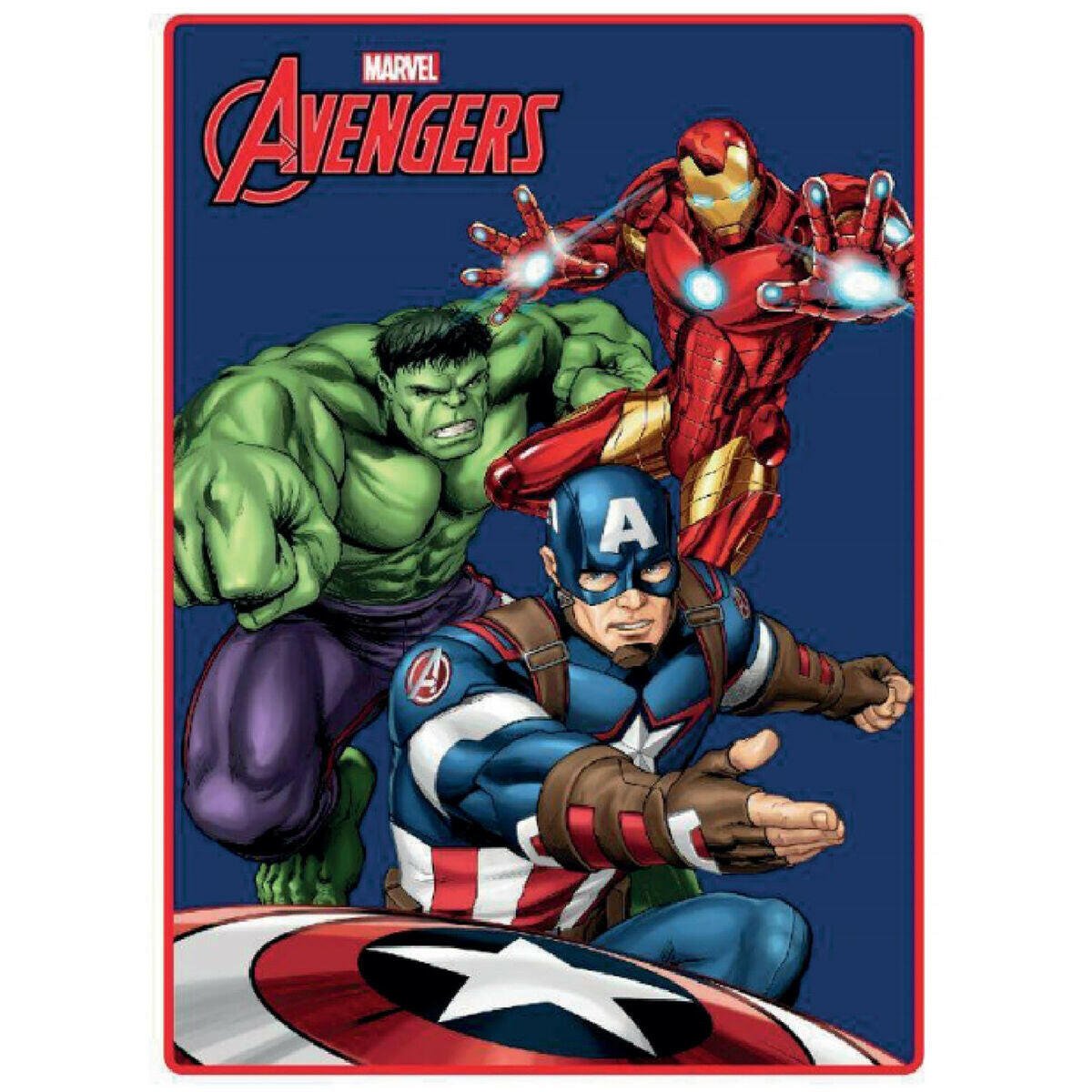 Blanket The Avengers Super heroes 100 x 140 cm Multicolour Polyester - MES49