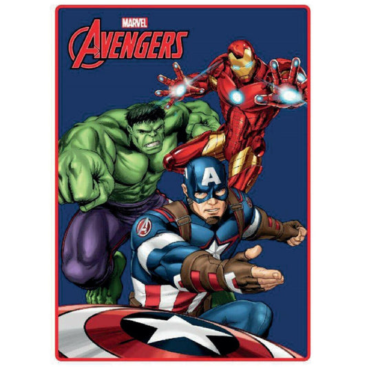 Blanket The Avengers Super heroes 100 x 140 cm Multicolour Polyester - MES49