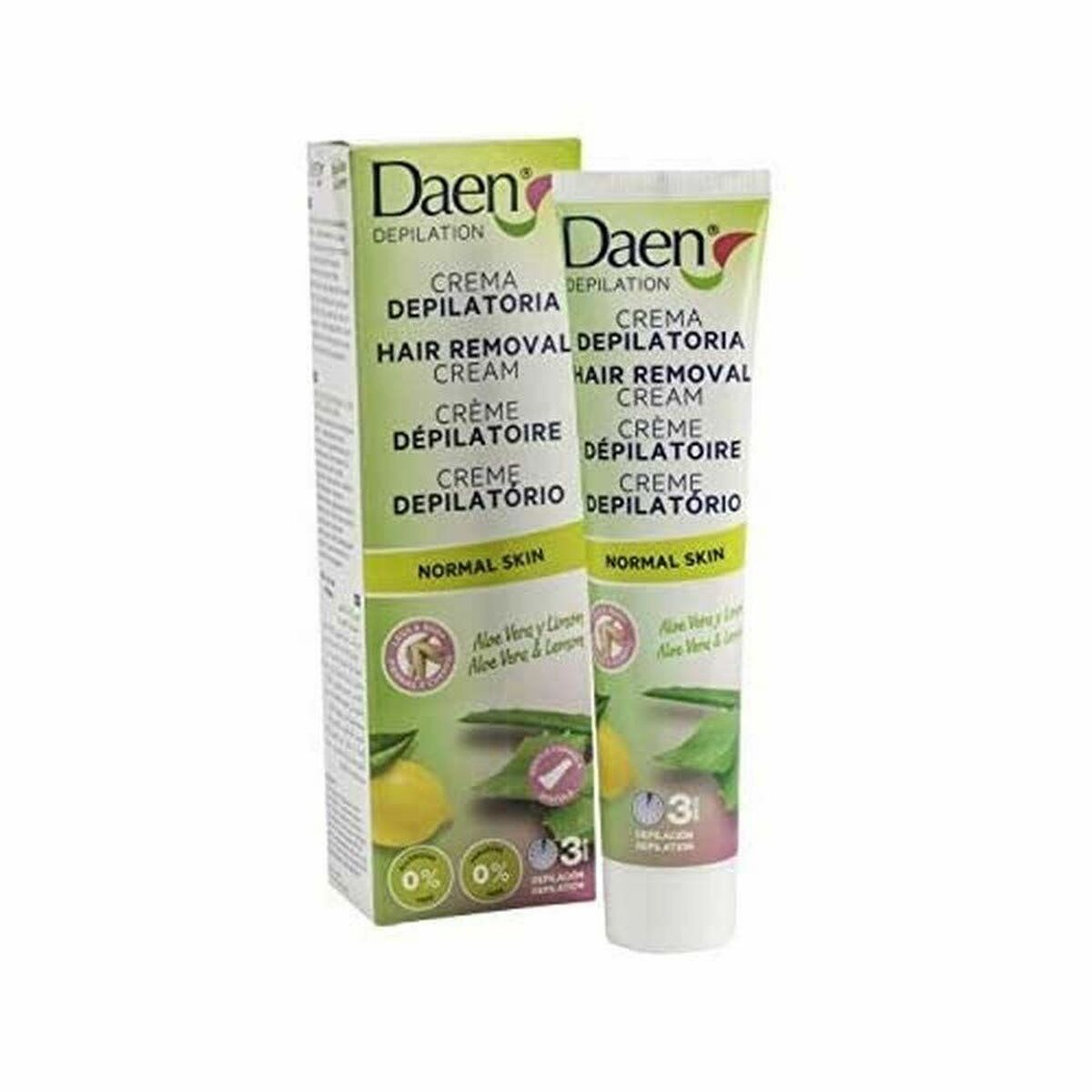 Body Hair Removal Cream Aloe Vera Daen (125 ml) - MES49