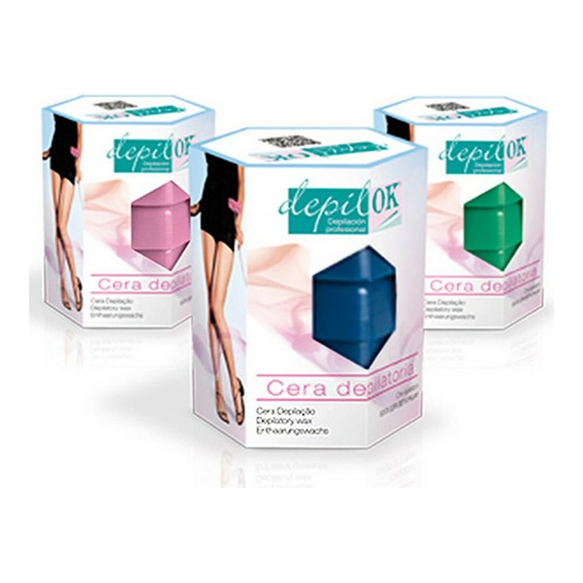 Body Hair Removal Wax Depil Ok Cera Azul (300 g) - MES49