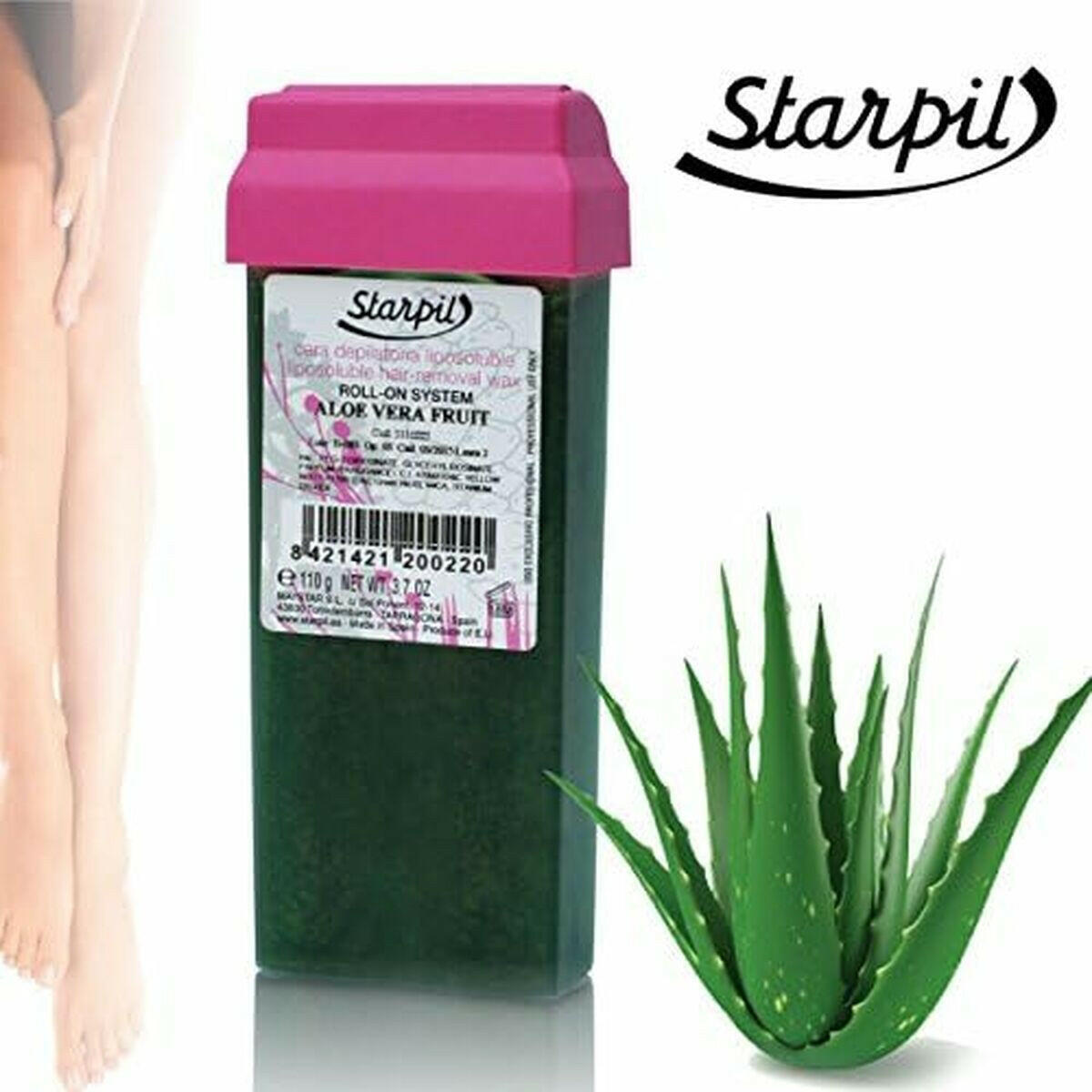 Body Hair Removal Wax Starpil Roll - on Aloe - MES49