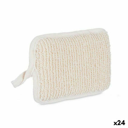 Body Sponge Berilo B7081 - 6 White Beige 11 x 16,5 x 2 cm (24 Units) - MES49