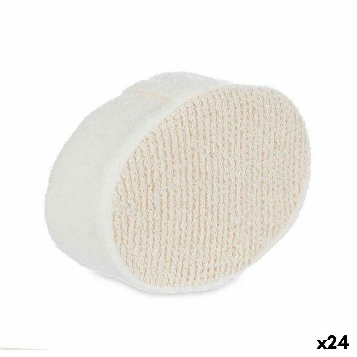 Body Sponge Berilo B7081 - 8 White Beige 15 x 5 x 10 cm (24 Units) - MES49