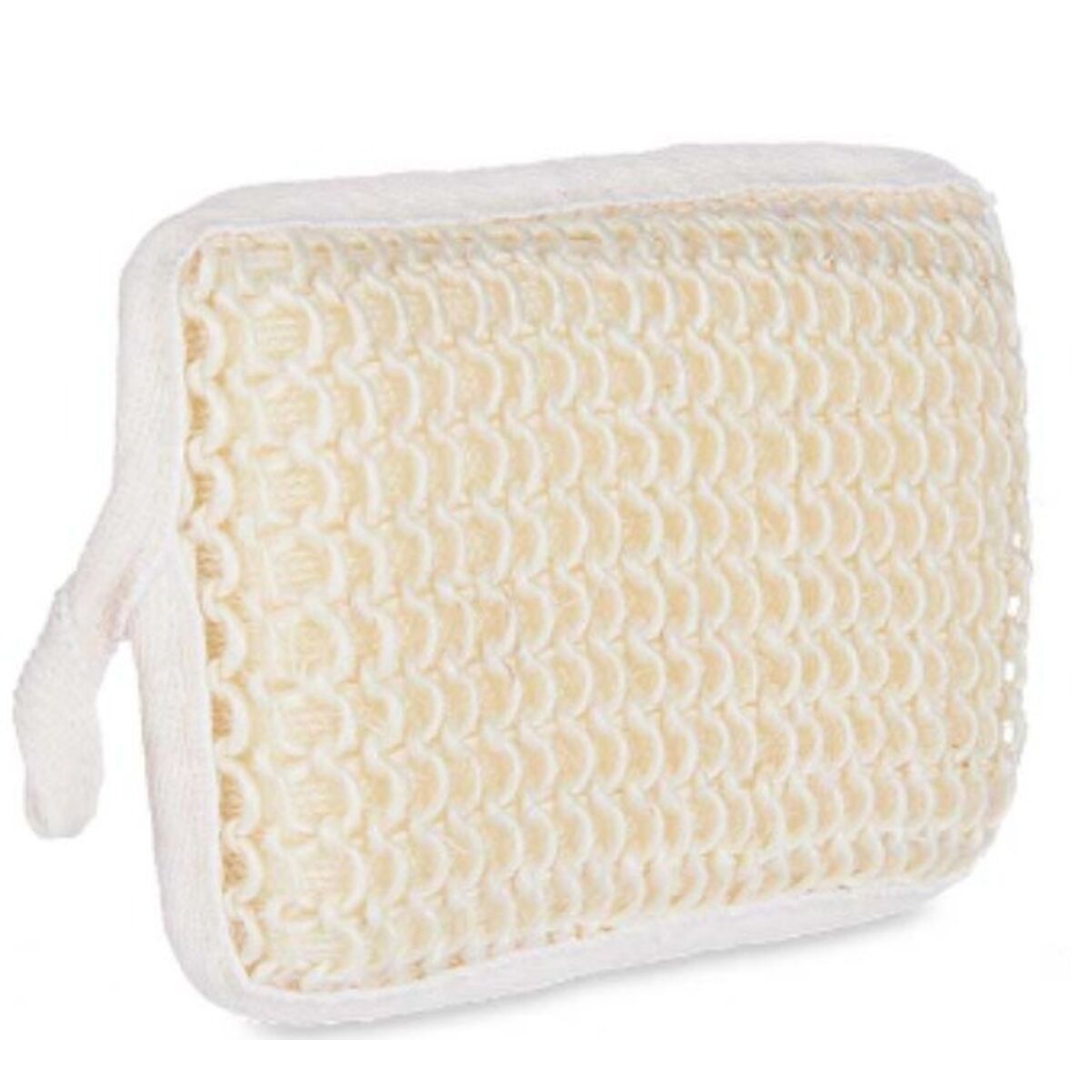 Body Sponge Berilo B7083 - 6 White Beige 11 x 16,5 x 3 cm (24 Units) - MES49