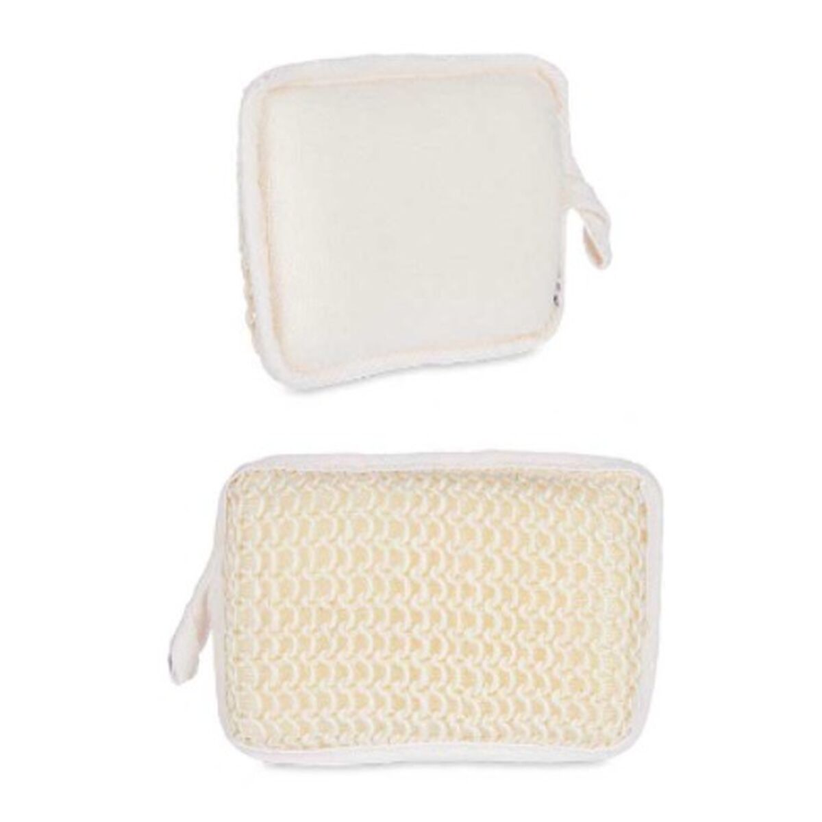 Body Sponge Berilo B7083 - 6 White Beige 11 x 16,5 x 3 cm (24 Units) - MES49