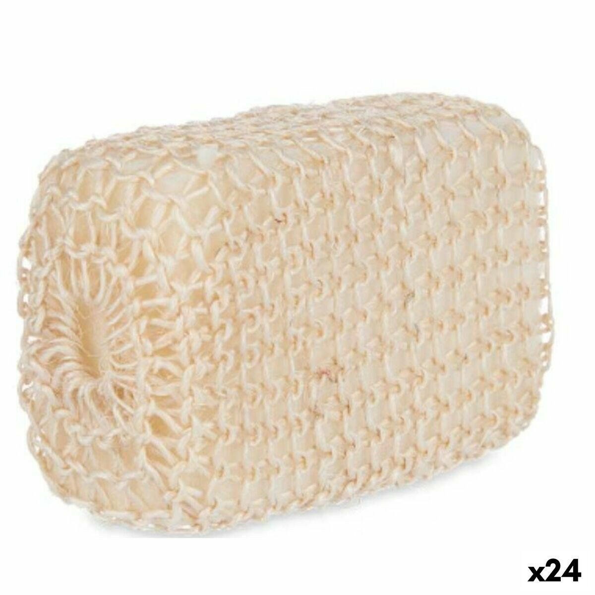 Body Sponge Berilo B7083 - 7 White Beige 9 x 14 x 6 cm (24 Units) - MES49