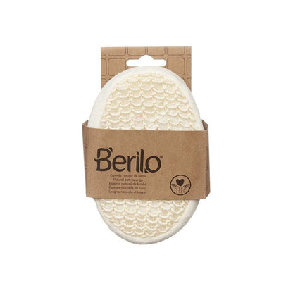 Body Sponge Berilo B7083 - 8 White Beige 11 x 15 x 5 cm (24 Units) - MES49