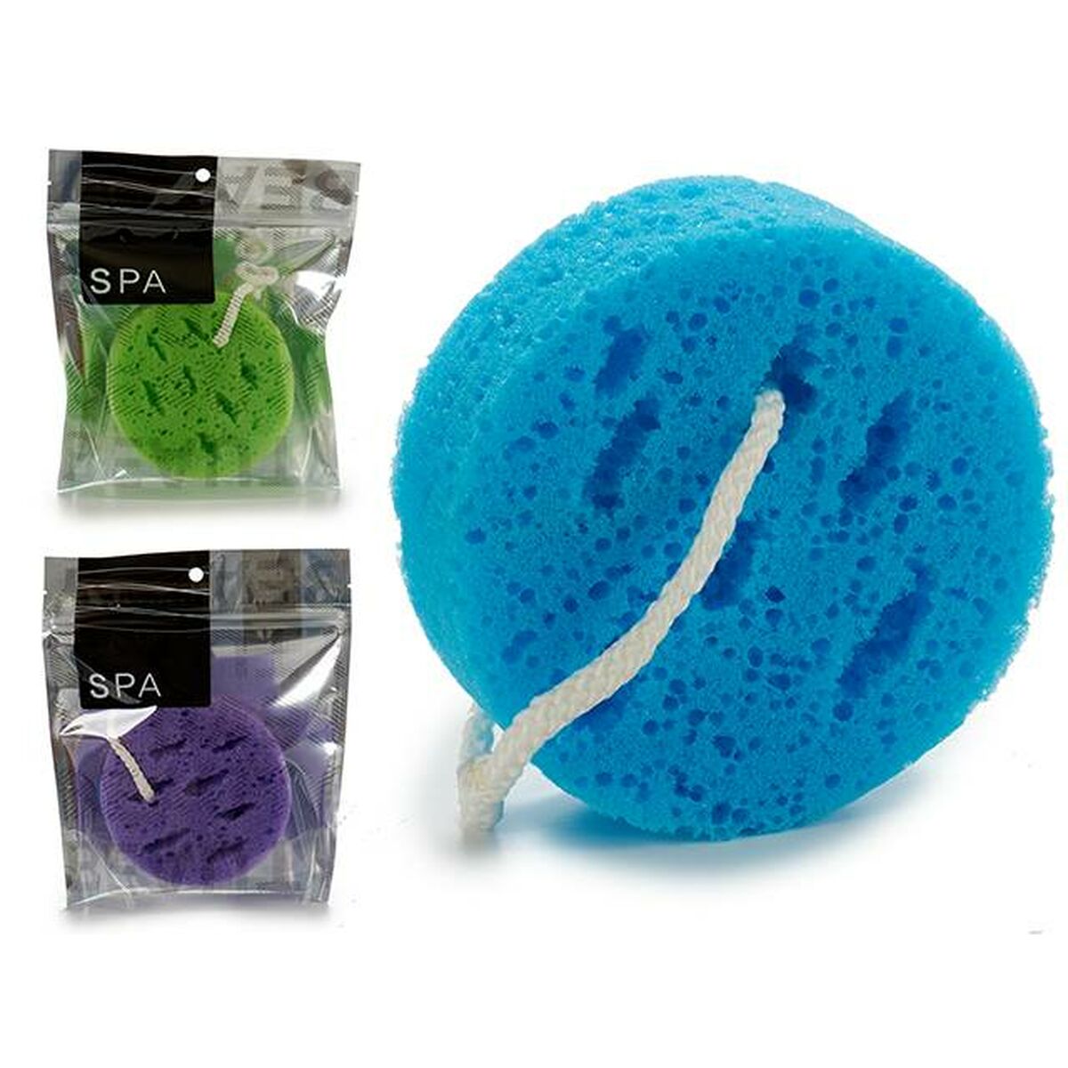 Body Sponge Circular Sponge 18 x 4 x 20 cm (36 Units) - MES49