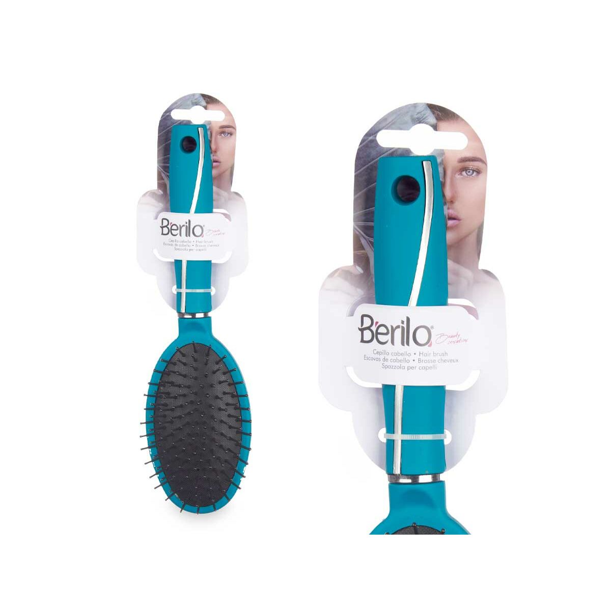 Brush Berilo 349 Green Silicone Plastic (12 Units) - MES49