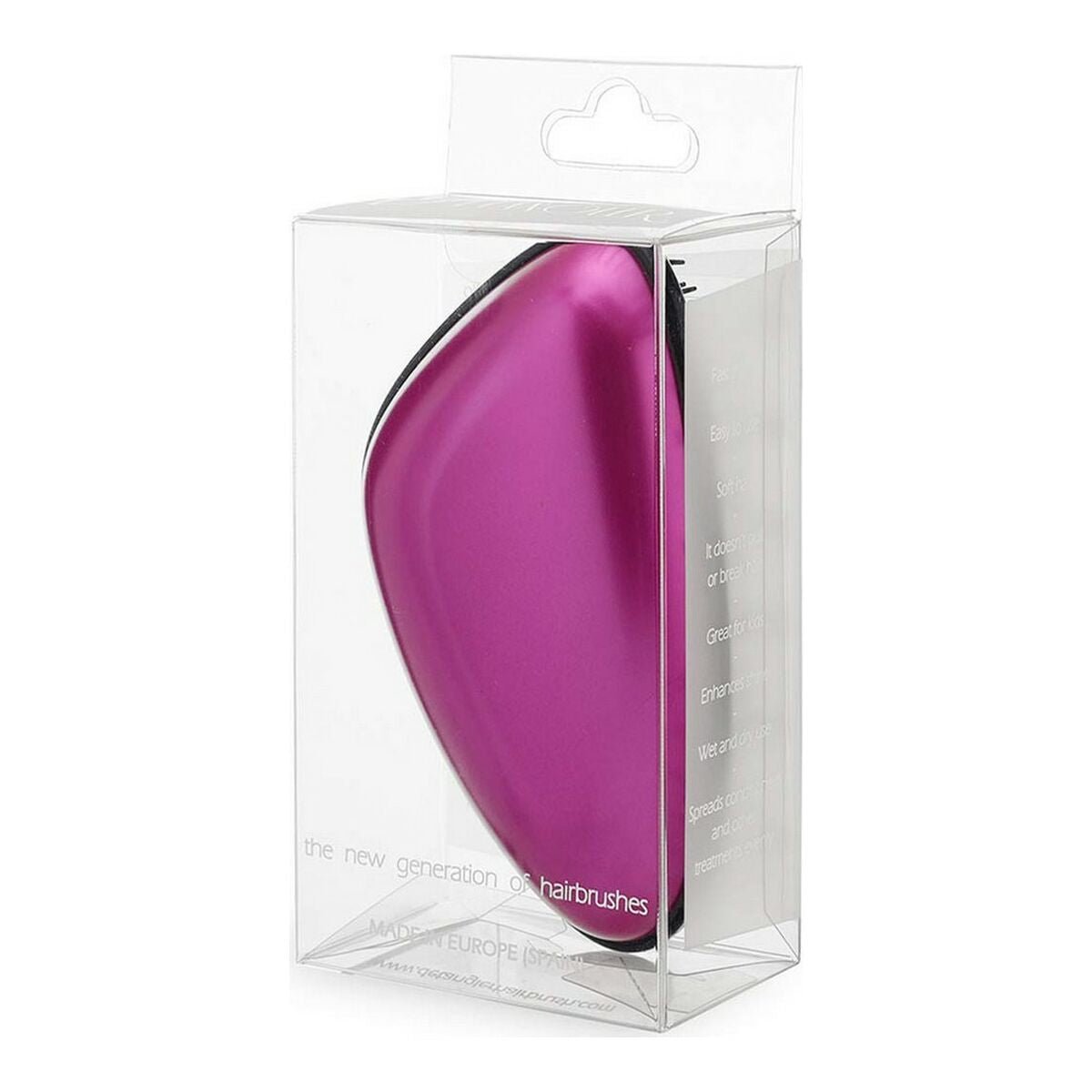 Brush Detangler Fuchsia Satin finish - MES49