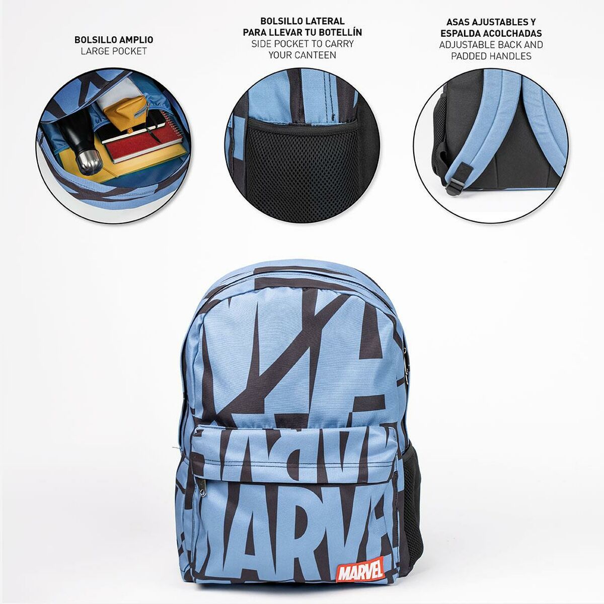 Casual Backpack Marvel Blue 32 x 4 x 42 cm - MES49