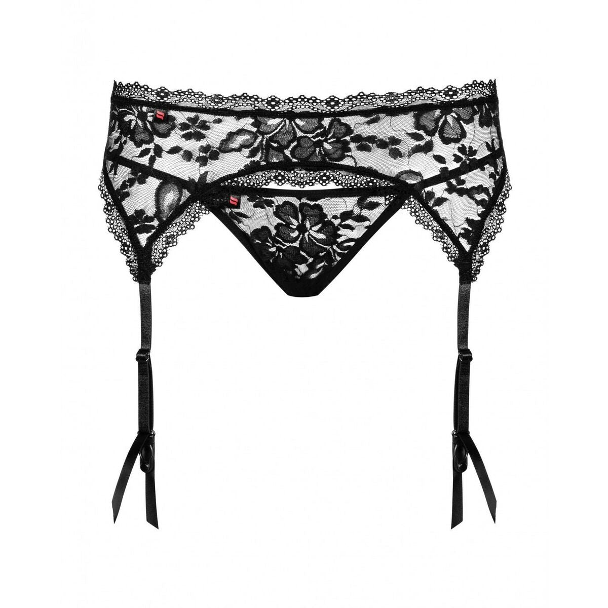 Catia Garter Suspender Obsessive Catia Garter S/M Black - MES49