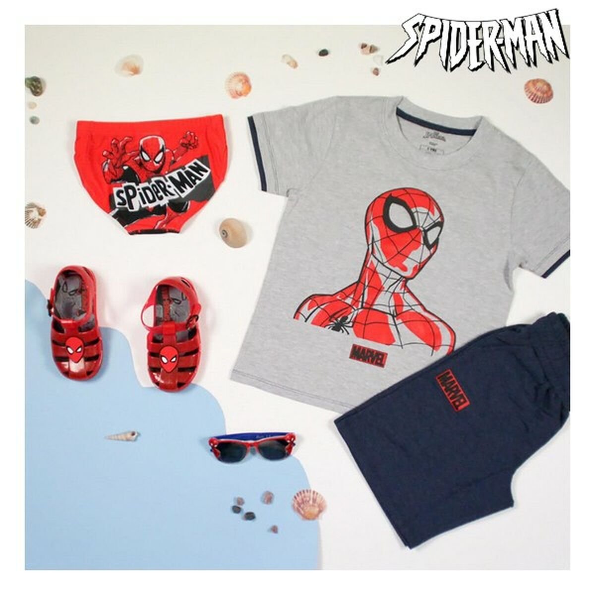 Children’s Bathing Costume Spider - Man Red - MES49