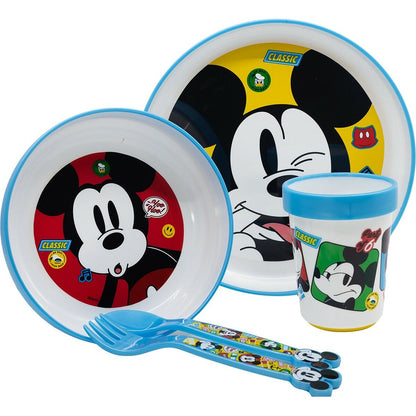 Children’s Dinner Set Mickey Mouse CZ11306 Plastic (5 Pieces) - MES49