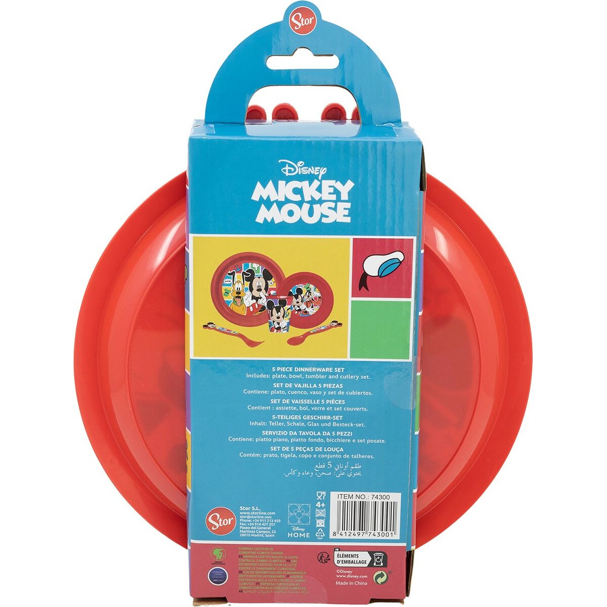 Children’s Dinner Set Mickey Mouse CZ11311 (5 Pieces) - MES49