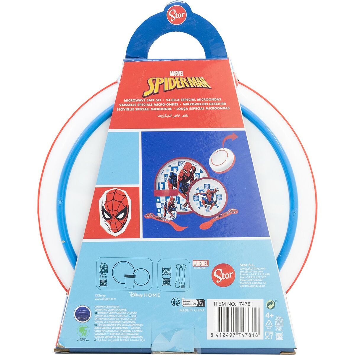 Children’s Dinner Set Spider - Man CZ11308 Plastic (5 Pieces) - MES49