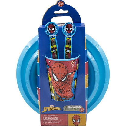 Children’s Dinner Set Spider - Man CZ11313 Plastic (5 Pieces) - MES49