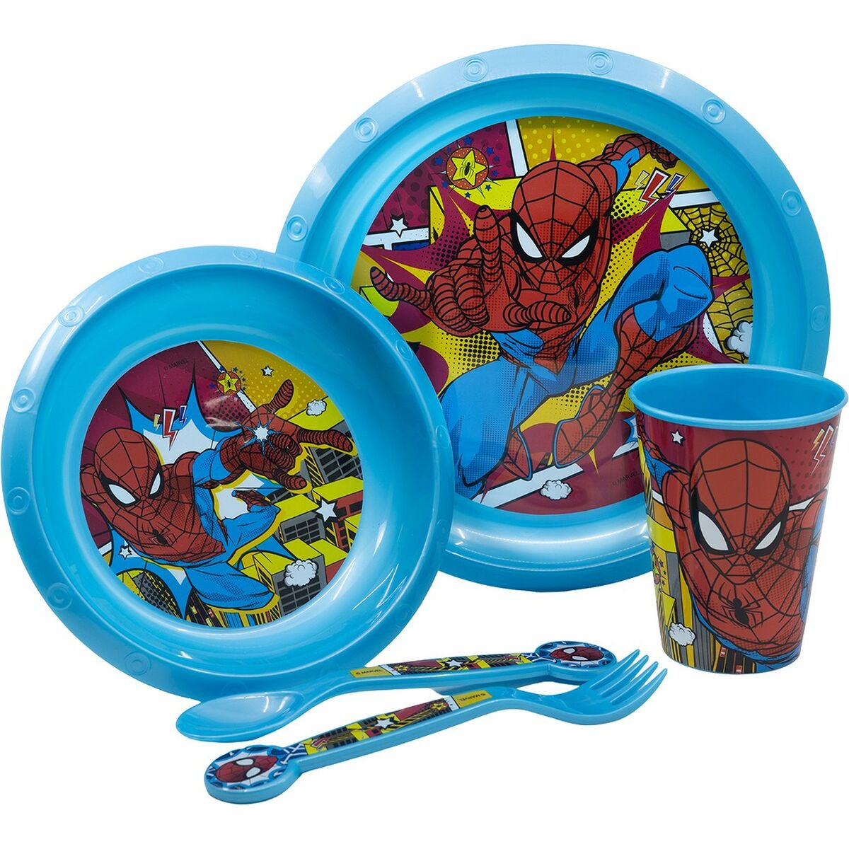 Children’s Dinner Set Spider - Man CZ11313 Plastic (5 Pieces) - MES49