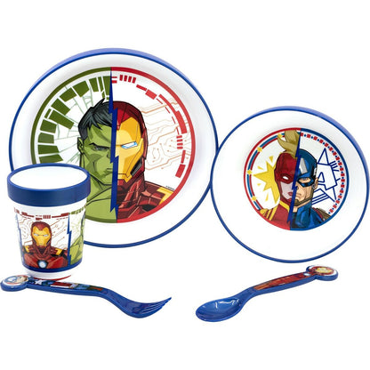 Children’s Dinner Set The Avengers CZ11304 Plastic (5 Pieces) - MES49