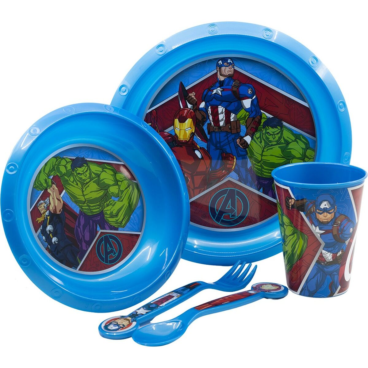 Children’s Dinner Set The Avengers CZ11309 Plastic (5 Pieces) - MES49