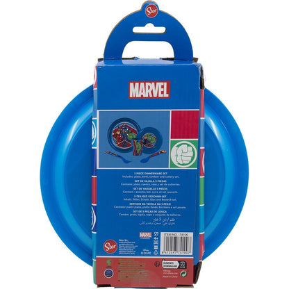 Children’s Dinner Set The Avengers CZ11309 Plastic (5 Pieces) - MES49