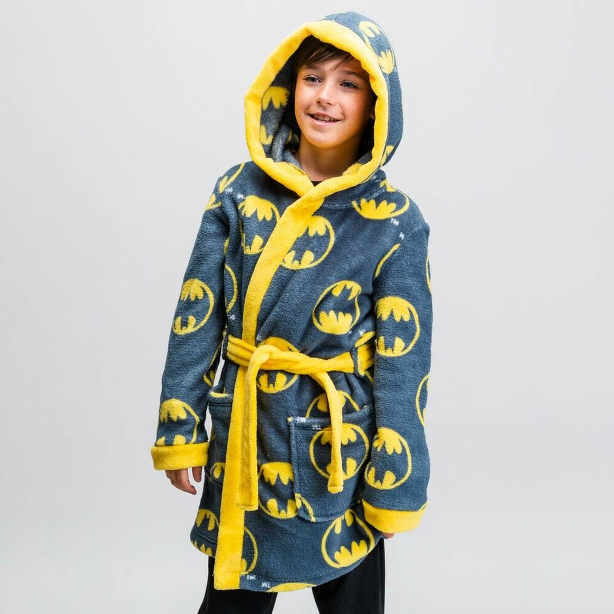 Children's Dressing Gown Batman Grey Dark grey - MES49