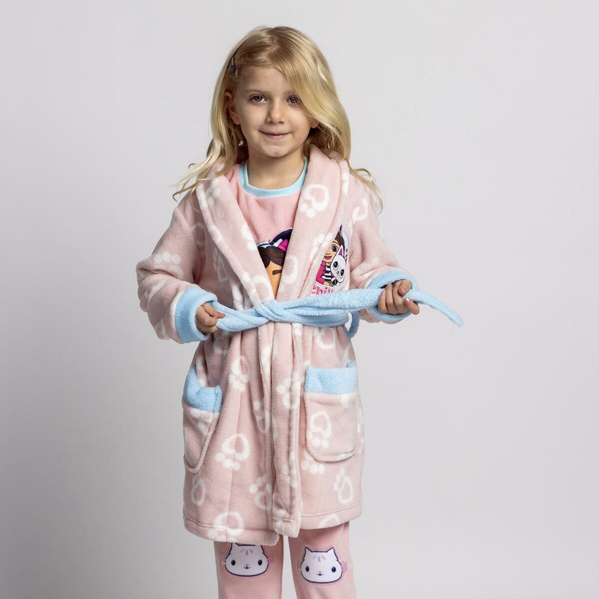 Children's Dressing Gown Gabby's Dollhouse Pink - MES49