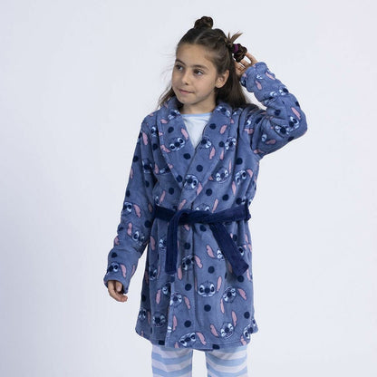 Children's Dressing Gown Stitch Blue - MES49