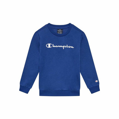 Children’s Hoodie Champion Crewneck Blue White - MES49