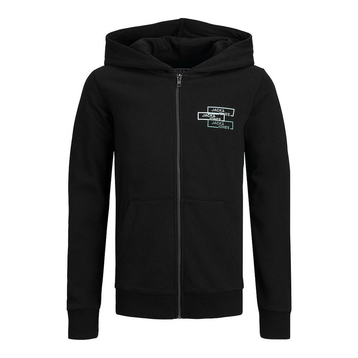 Children’s Hoodie Jack & Jones JCOSPACE LOGO SWEAT 12221210 Black - MES49