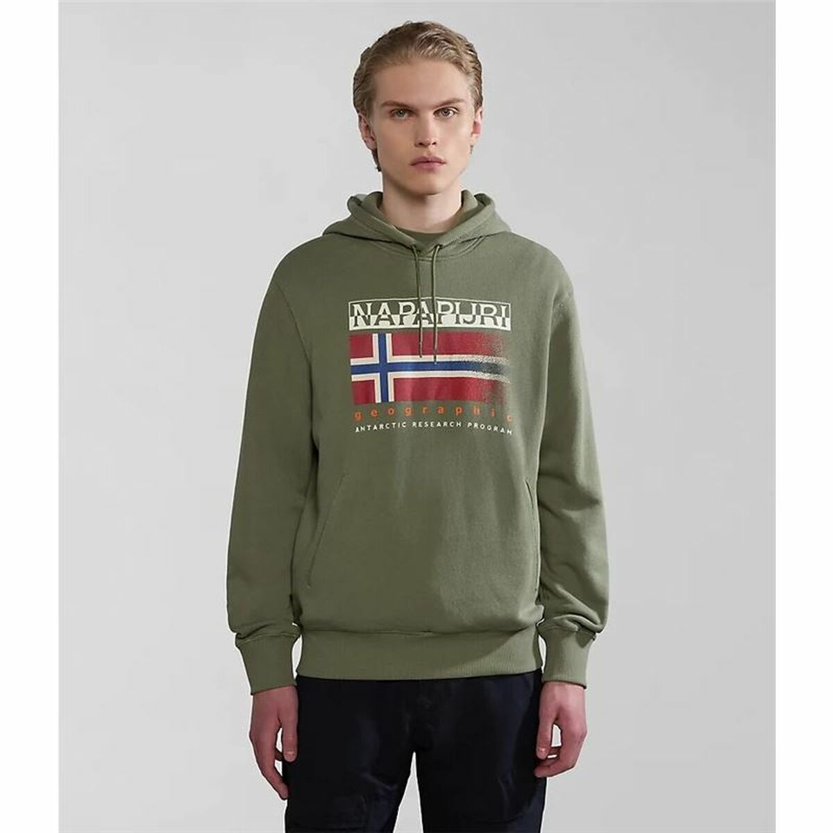 Children’s Hoodie Napapijri B - Kreis H Dark green - MES49