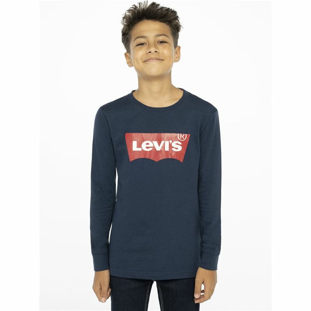 Children’s Long Sleeve T-shirt Levi's Batwing Dark blue - MES49