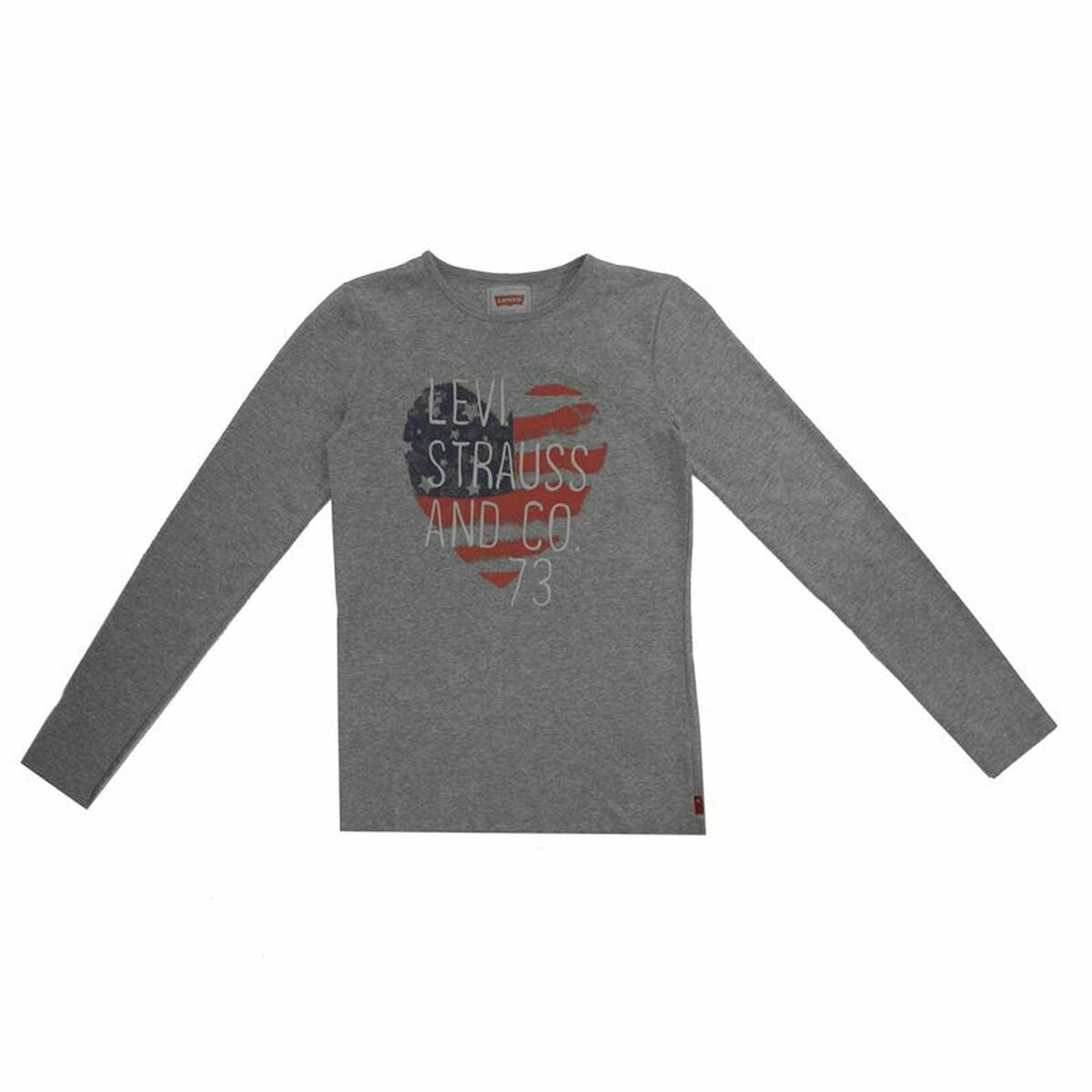 Children’s Long Sleeve T-shirt Levi's Fille Dark grey - MES49