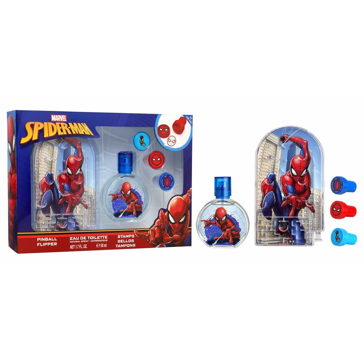 Children's Perfume Air - Val SPIDERMAN EDT 50+PINBALL EDT 50 ml 3 Pieces - MES49