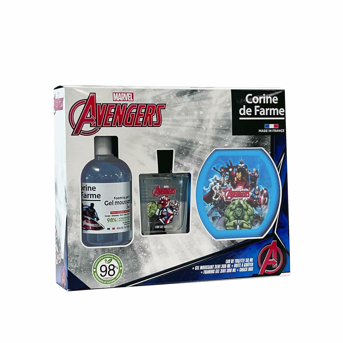 Children's Perfume Corine de Farme Avengers 50 EDT 300 ml 3 Pieces - MES49