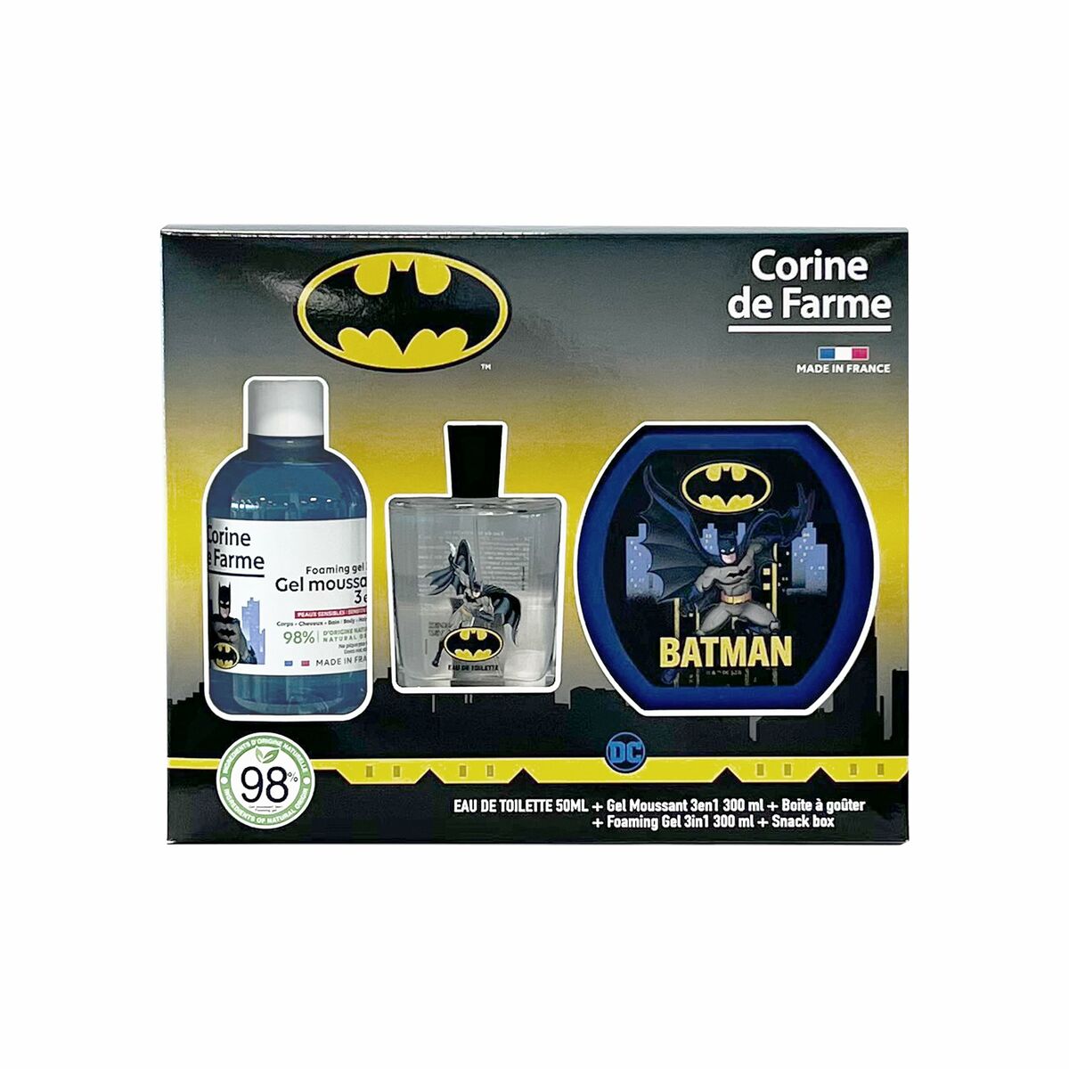 Children's Perfume Corine de Farme BATMAN EDT 300 ml 3 Pieces - MES49