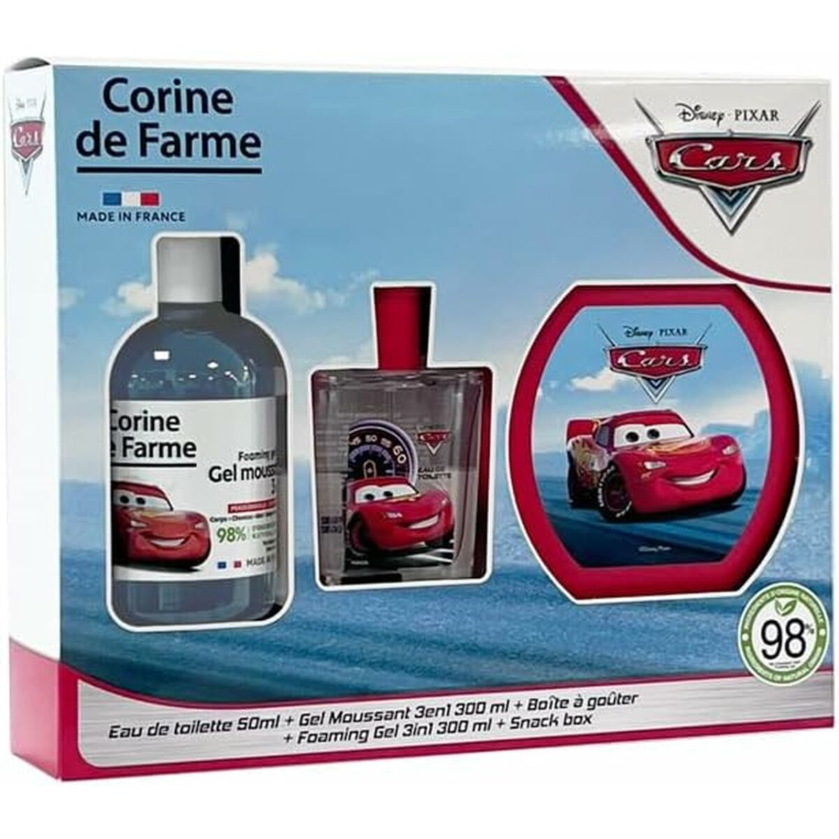 Children's Perfume Corine de Farme CARS EDT 50 ml 300 ml 3 Pieces - MES49