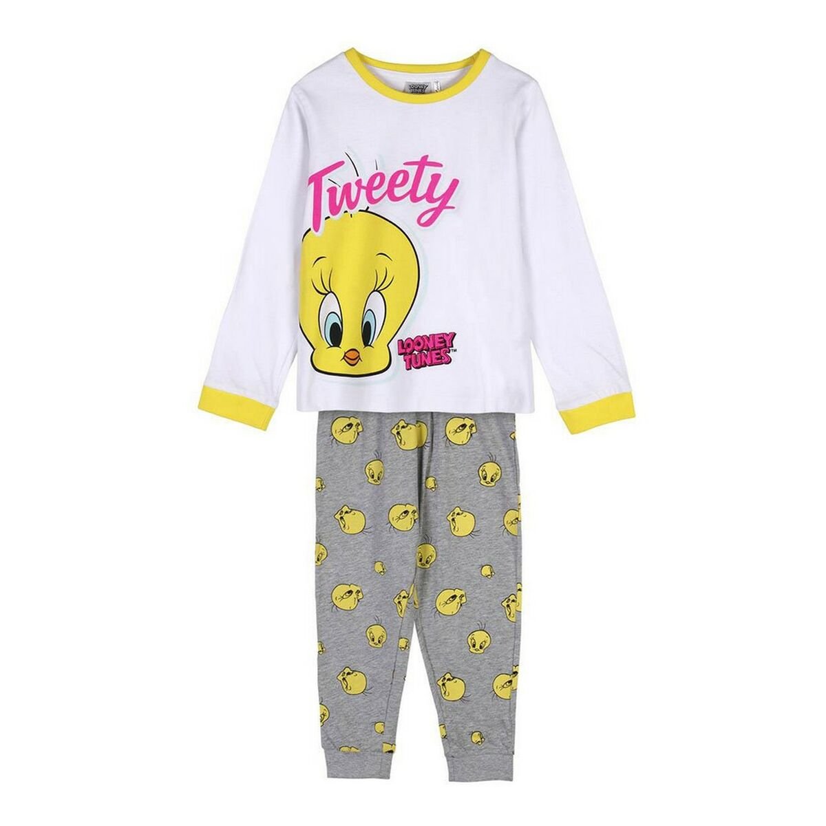 Children's Pyjama Looney Tunes White - MES49