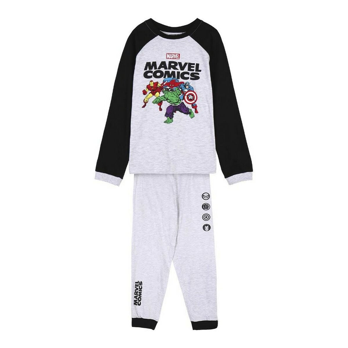 Children's Pyjama Marvel Grey - MES49