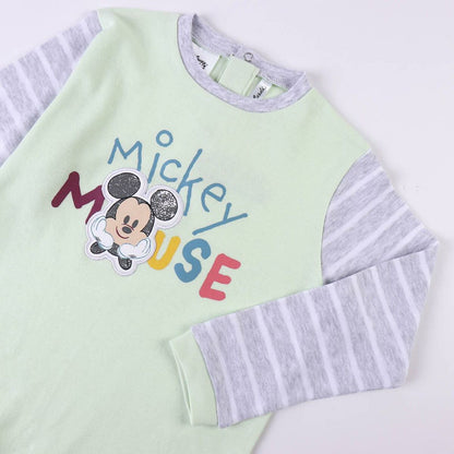 Children's Pyjama Mickey Mouse Pink Green Grey - MES49