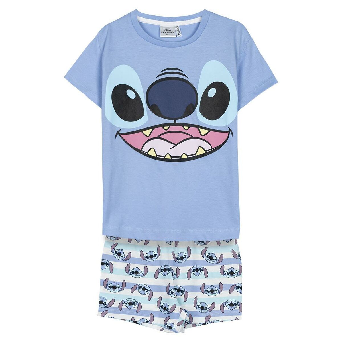 Children's Pyjama Stitch Blue - MES49