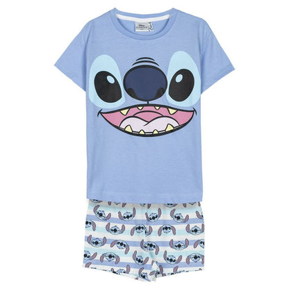 Children's Pyjama Stitch Blue - MES49