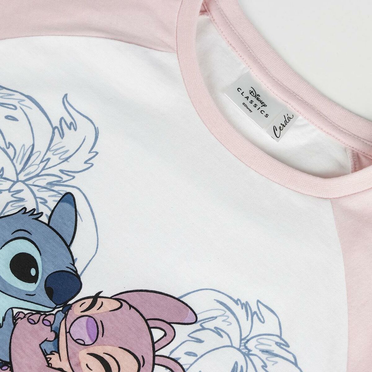 Children's Pyjama Stitch Pink - MES49