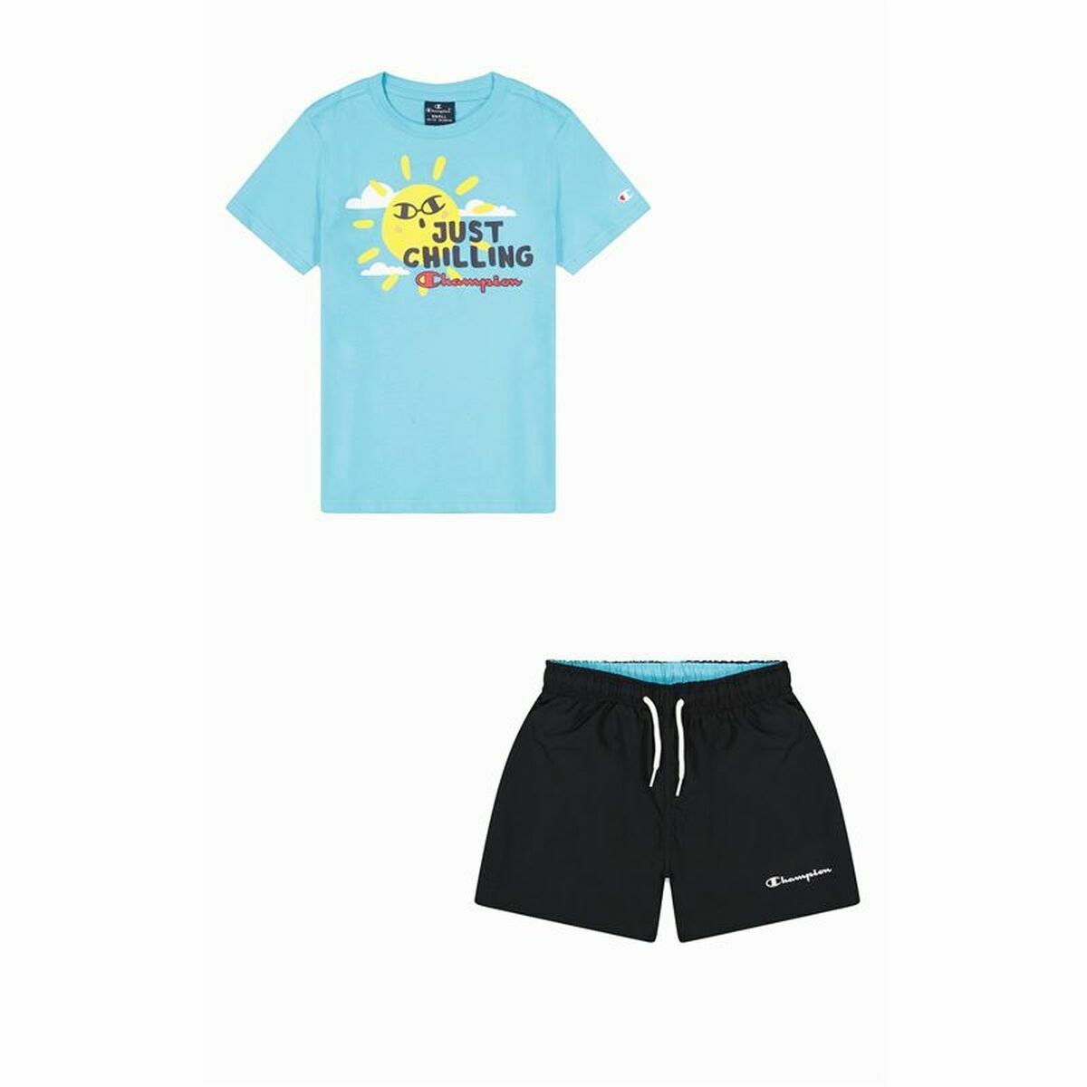 Children's Sports Outfit Champion Blue 2 Pieces Aquamarine - MES49