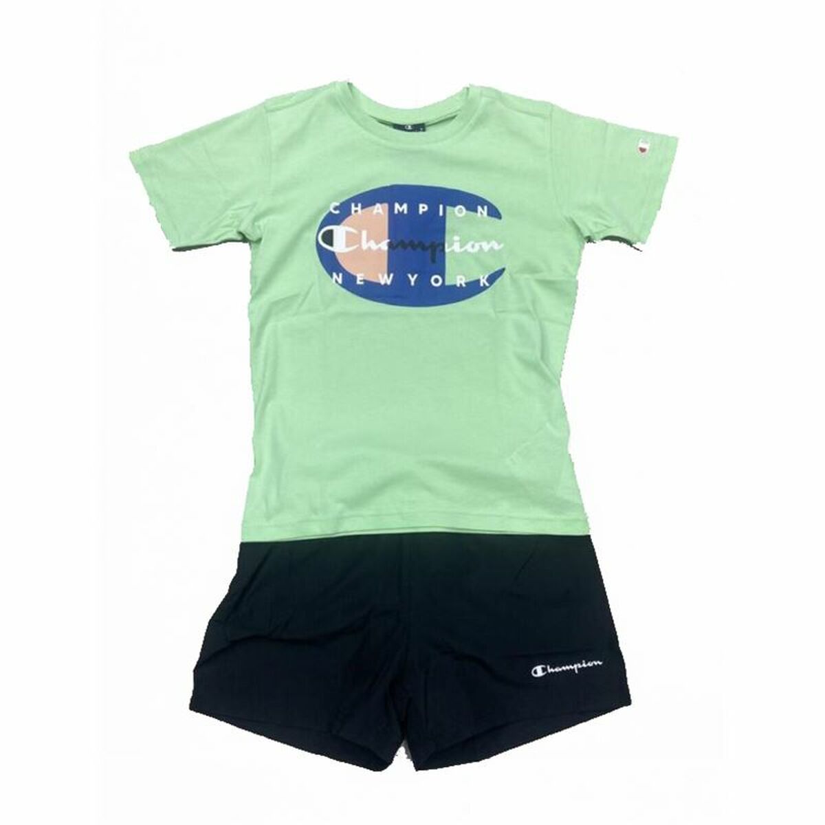 Children's Sports Outfit Champion Essentials Lime green - MES49