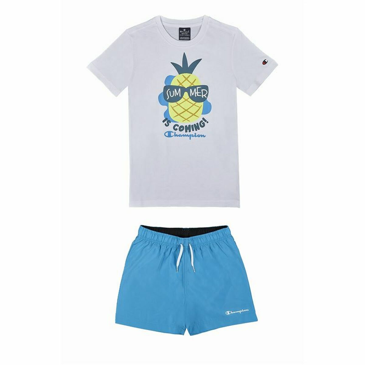 Children's Sports Outfit Champion White 2 Pieces - MES49