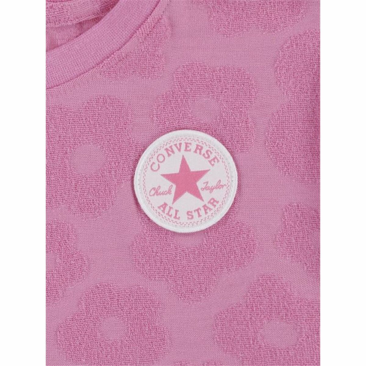 Children's Sports Outfit Converse Floral Jacquard Dark pink - MES49