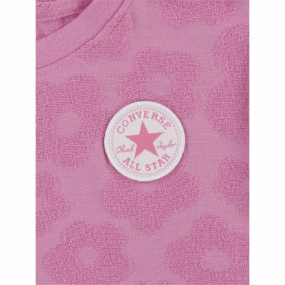 Children's Sports Outfit Converse Floral Jacquard Dark pink - MES49