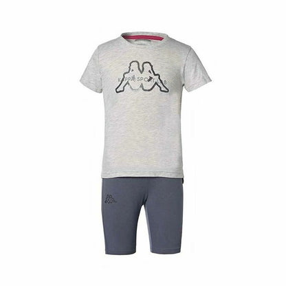 Children's Sports Outfit Kappa Grugliasco Off Grey - MES49