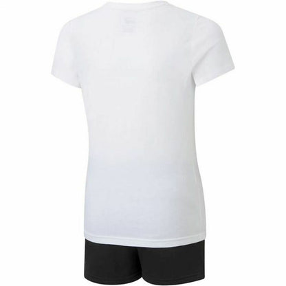 Children's Sports Outfit Puma Logo Tee White - MES49